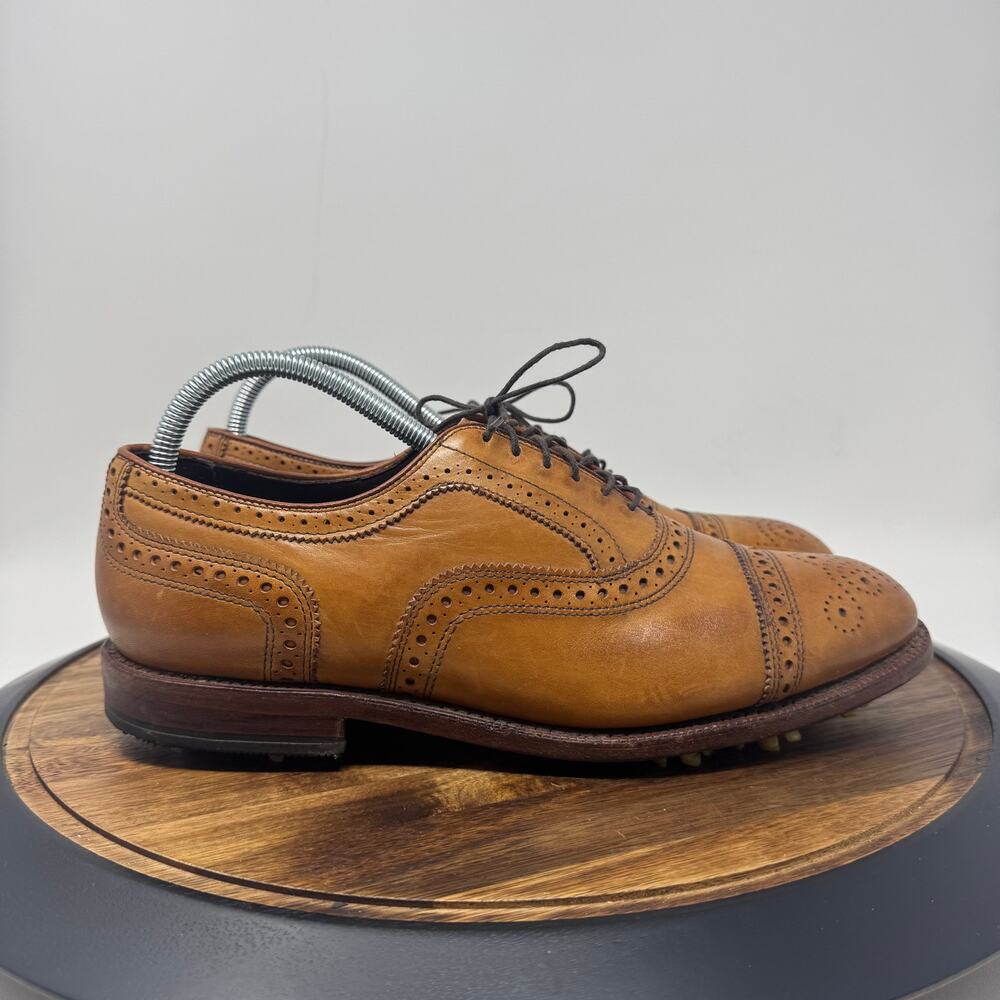 Allen Edmunds Honors Collection Strand Light Brown Golf Shoes Men's Size 9